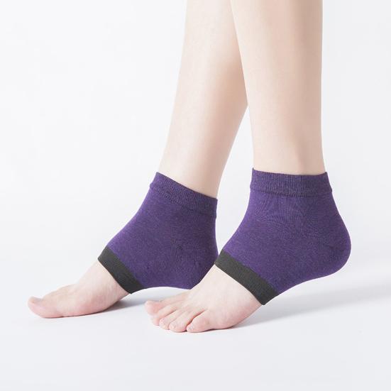 Yousheng 1 Paar Fußschutzsocken Abriebfest Einfarbige Silikon-Fersen-Gel-Spa-Fußschutz Anti-Trockenheit Rissige Werkzeuge für den Sommer