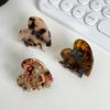 Small Korean Highquality Heart Hair Claw Clip With Unique Patterns For Everyday Wear