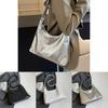 Stylish Silver Minimalist Large Capacity Tote Bag For Casual Everyday Use