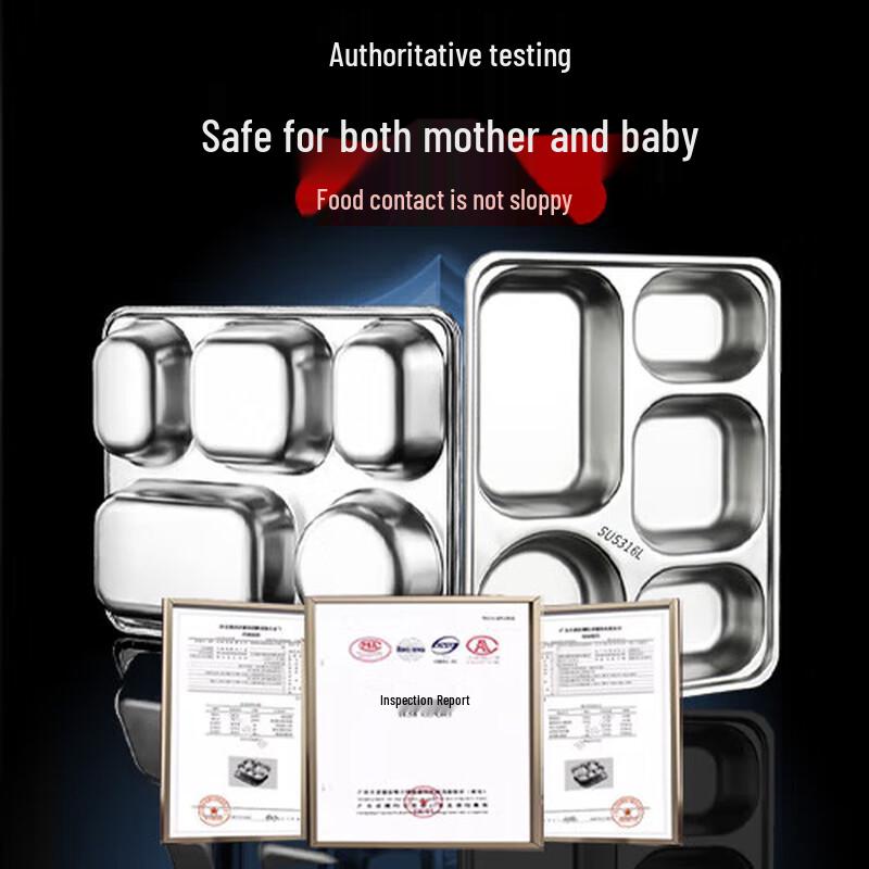 316L Stainless Steel 5-Compartment Lunch Box