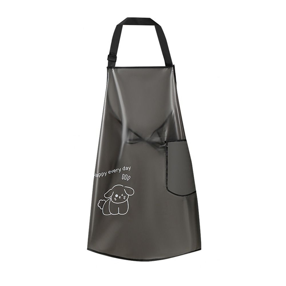 Sleeveless Waterproof TPU Apron Dirt-Proof Work Aprons Cartoon Cleaning Aprons  Home Use