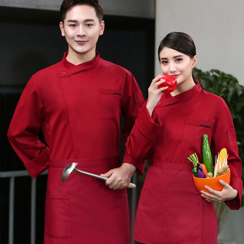 Unisex Fleece-Lined Chef Uniform: Cold-Proof Long Sleeve for Autumn/Winter - Ideal for Restaurants, Catering, Hotel, and Cake Shops.
