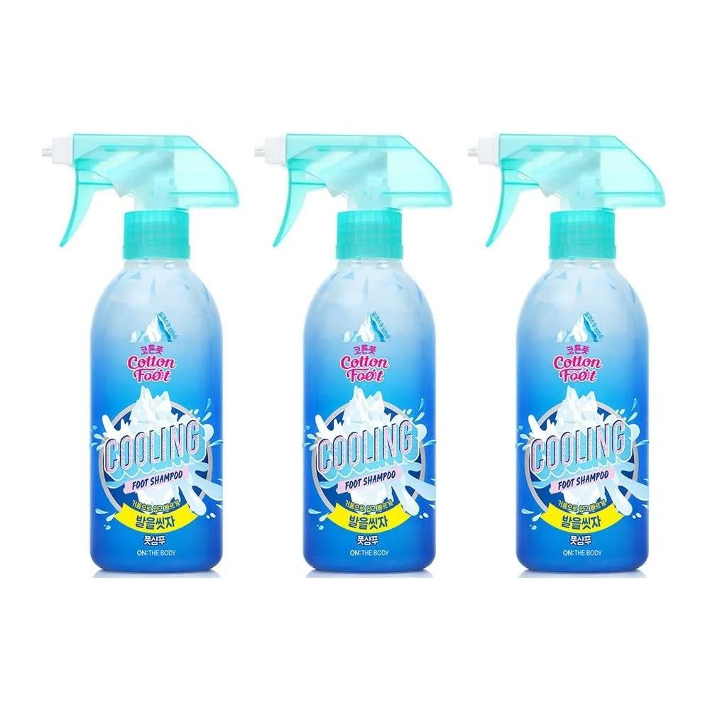ON THE BODY Foot Care Let s Wash Our Feet Cotton Foot Shampoo Cooling, 385ml, 3 Packs