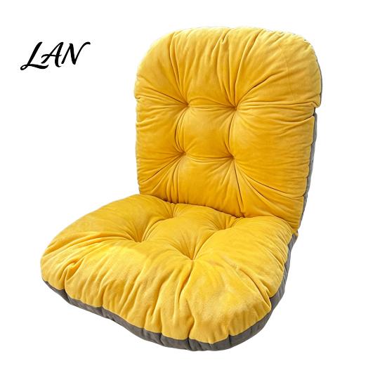 Thickened Chair Cushion for Home with Back Support, Cozy Plush Seat Washable Pad Ties, Soft Warm Office Dining Chairs Lumbar Support Pillow