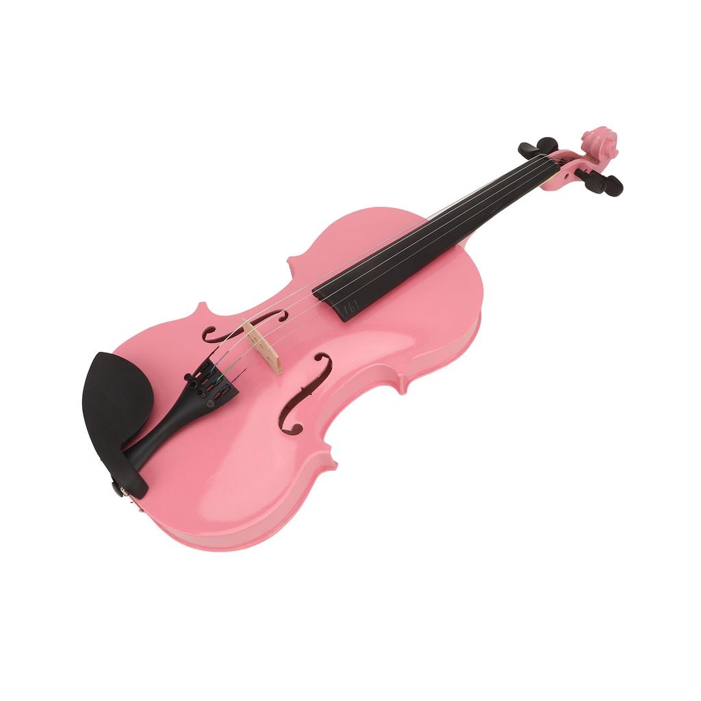 Skrzypce akustyczne 44 dzieci dorośli początkujący zestaw startowy z pudełkiem kalafonią podpórka pod ramię mikser smyczek