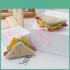 Fries Cute Hamburger Plush Toy Keychain With Pp Cotton Filling Teens For