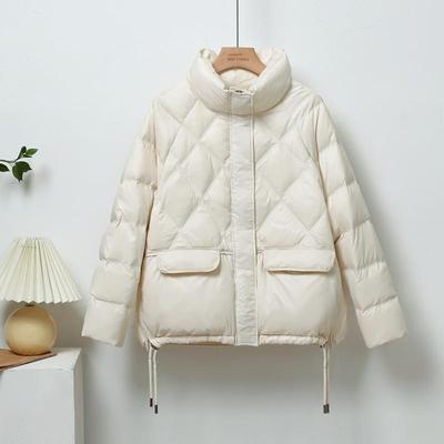 New Winter Down Jacket Women's Short Korean Version Small Bread Jacket White Duck Down Light Loose Coat