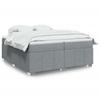 VidaXL Slatted Bed Base with Mattress Light Grey 200x200cm Fabric 3285498