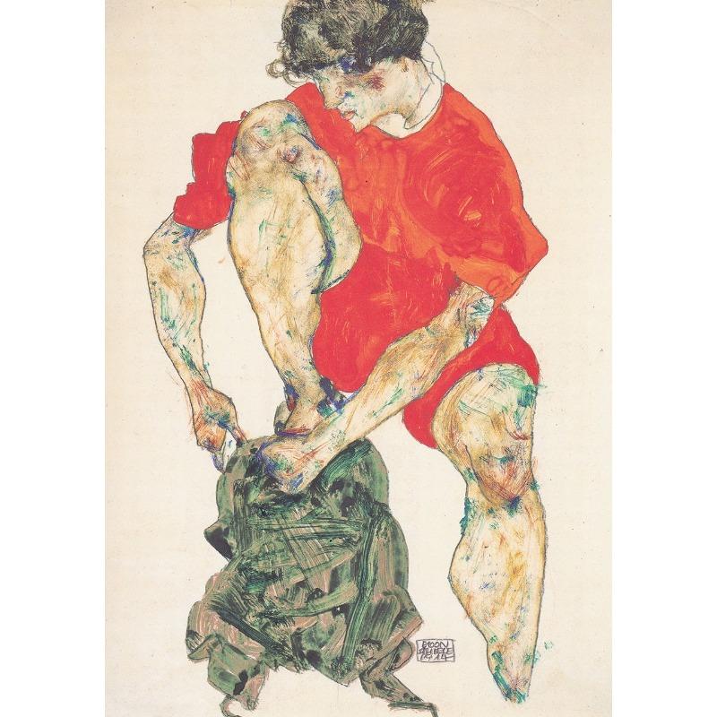Egon Schiele Słynna Wystawa Obraz na Płótnie Portret Ciała Ludzkiego Plakaty Wydruki Sztuka na Ścianę Obrazy Nordyckie do Pokoju Wystrój Domu