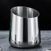 yangyizhi Stainless Steel Ice Bucket, Heavy Duty Champagne Wine Cooler with Slanted Mouth, Thickened Beer Multi-Use Trash Can for Bar KTV