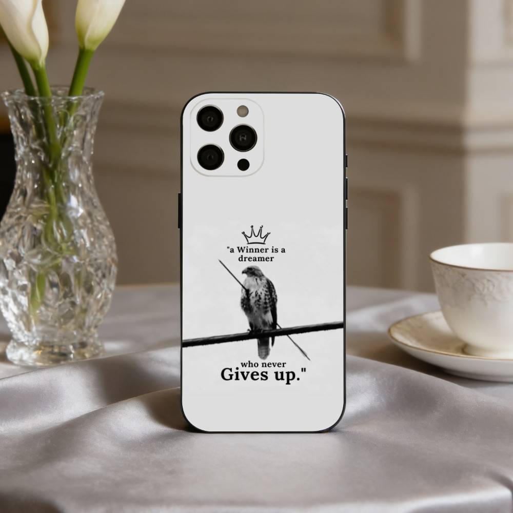 Custodia per Telefono N-Never G-give U-up Per iPhone 17pro, 16,15,14,13,12,11 X XR Plus, Altri Cover Morbida Nera