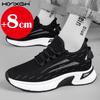 New men's mesh breathable sneakers casual growing shoes 8cm high shoes men's summer breathable 6cm elevator shoes