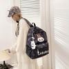 Schultasche Cartoon Labubu Neuer Trendiger Rucksack Große Kapazität Exquisiter Druck Schüler Ultraleichte Schultasche