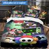 3PCS Cartoon Characters Dandy Collage Bedding Set,Including 1pc Duvet Cover And 2pcs Pillowcases Perfect for Bedroom, Dormitory, Fan Christmas gift