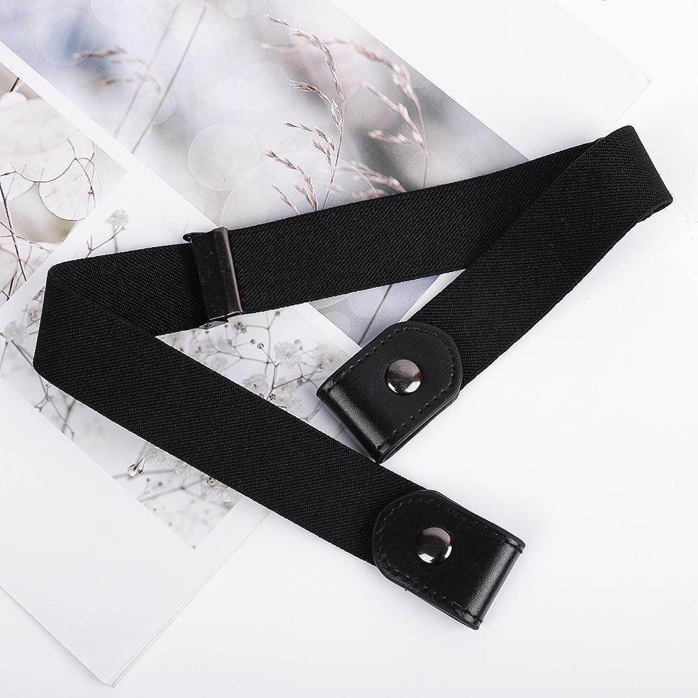 2Pcs Adjustable Waist Belt Easy To Wear Invisible Belt Fashion Buckle-Free Belt  Women Men