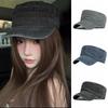 Vintage Flat Top Hat Y2k Peaked Cap Retro Visor Hat  Outdoor