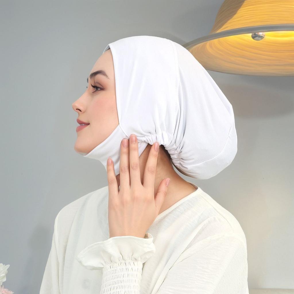 Jersey Inner Cap Hijab For Women Solid Underscarf Hijab Undercap Scarf Turban Hat Islamic Muslim Hijabs Ready To Wear Headcover