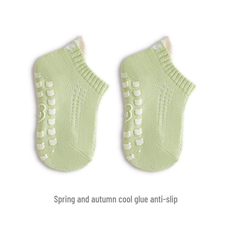 Rutschfeste Kleinkind-Baumwollsocken für Jungen und Mädchen - Frühling & Herbst