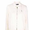 Polo Ralph Lauren Solid Color Logo Embroidered Polo Collar Double Zipper Long Sleeve Jacket Women Jackets Light-White 211938915-007