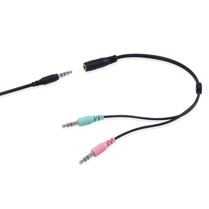 Casque - Equip Life Chat - On-Ear - Filaire - 3,5 mm - Blanc et Noir