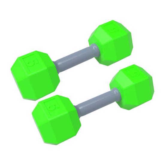 Koupit 2Pcs Baby Rattle Dumbbell Toy PVC Mini Dumbbell Figurine