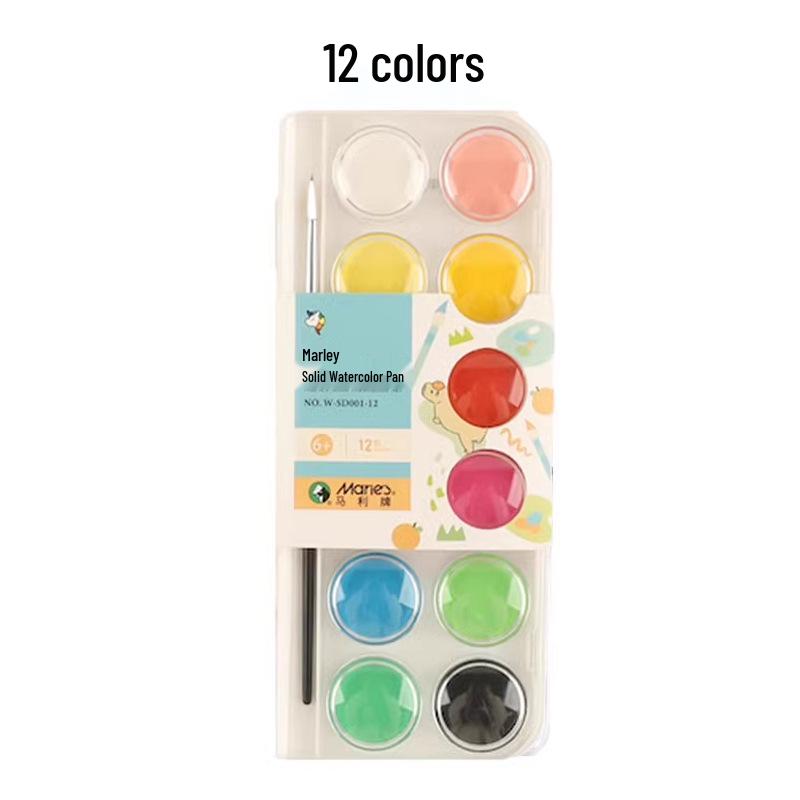 

Mali Watercolor Set: 36 or 28 Washable Solid Colors for Beginners Box