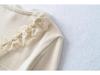 Sweet Lace Trim Patchwork V-Neck Women's Long Sleeve Slim Fit T-Shirt for Spring 2025