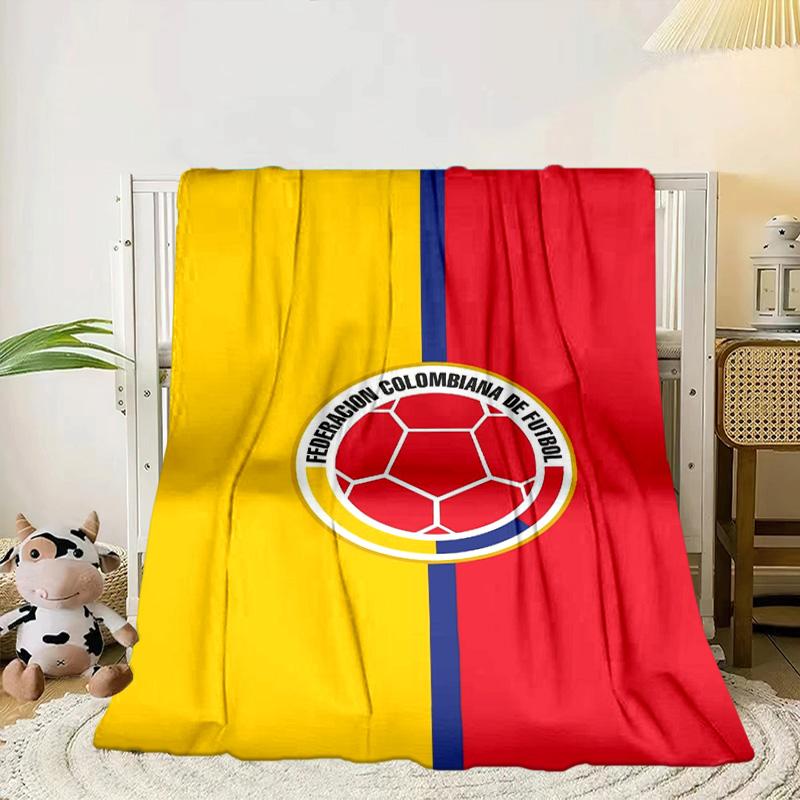 Colombian national football team Portable Blanket/Soft Blanket Bedding Blanket Suitable for Travel Camping Living Rooms Offices Sofas Fan Gifts
