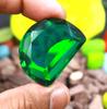 76.25 Carat Green Moldavite Fancy Shape Lab Created Certified Gemstone SN398