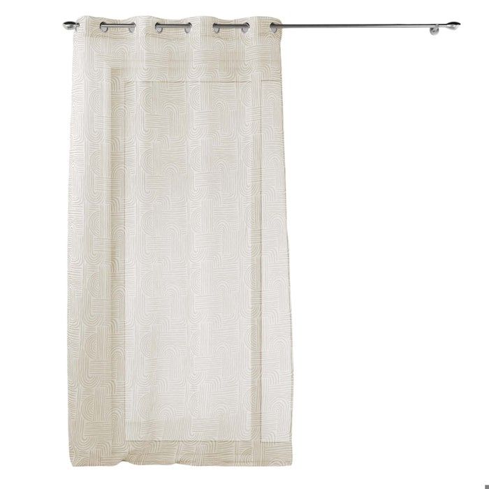 Rideau voile - EDEN - Pandore - Sable - 140x240 cm - 8 œillets