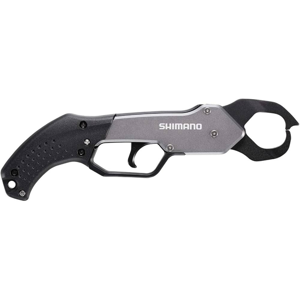 Shimano Fish Grip R UE-302T Dark Silver Fishing Tool with Scissors and Durable Handle