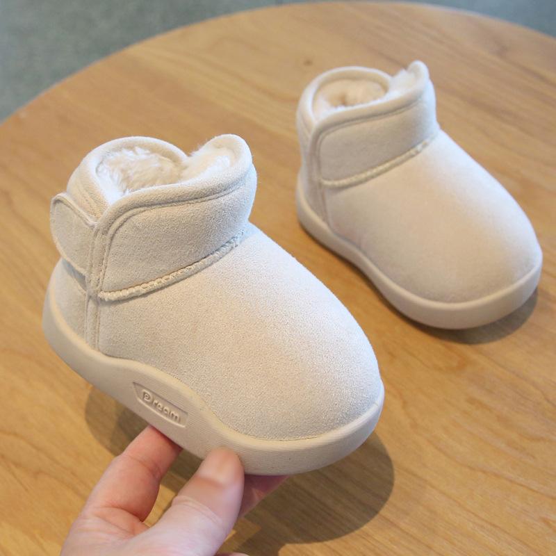 Winter Baby Girl Shoes  Toddler Snow Boots Children Infant Plush Warm Kids Short Boots Boys Cotton Shoes Size 15-24
