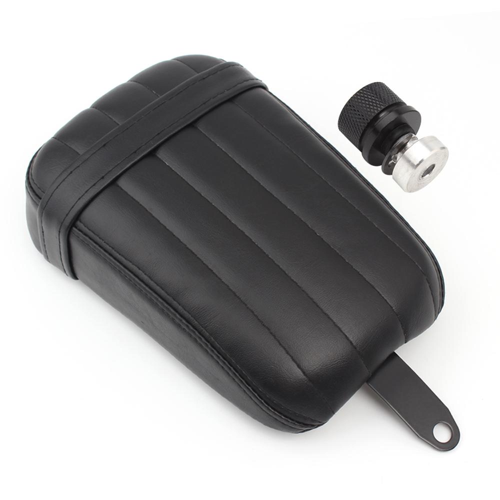 Motorcycle 1 Piece Rear Passenger Seat with 1 Piece Seat Bolt Nut PU Leather Billet Aluminum Fit For Harley Street Bob 2018-2020