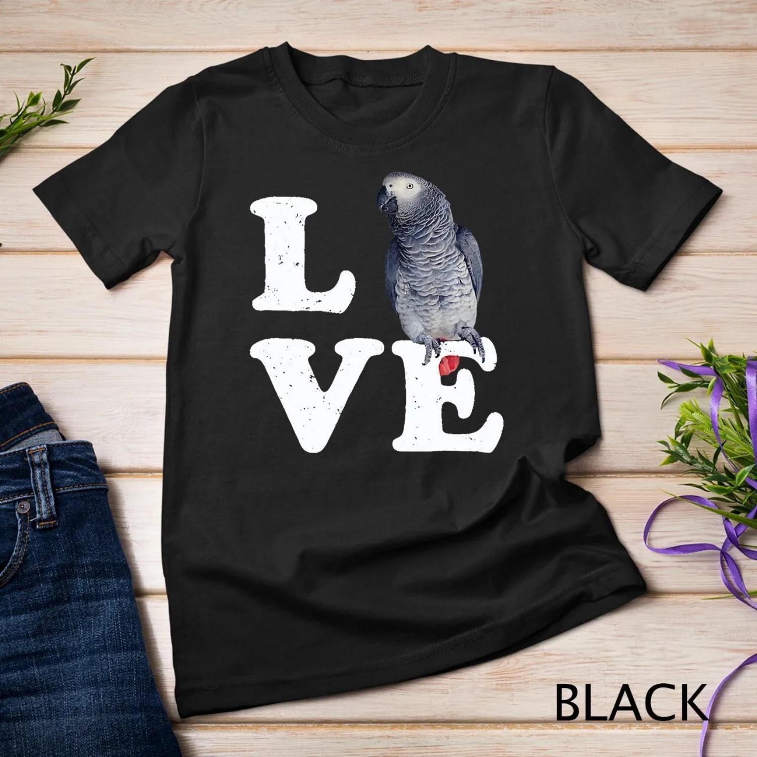 I Love My African Grey Parrot T Shirt Bird Lovers S