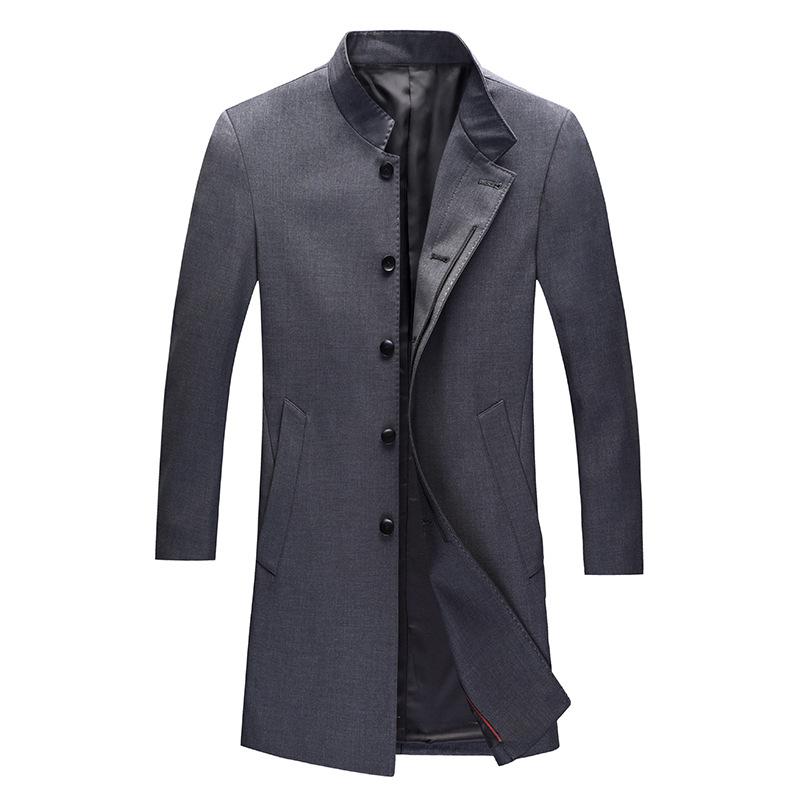 New Medium and Long Men's Spring and Autumn Thin Middle-aged and Elderly Dad Wear Men's Business Casual Jacket