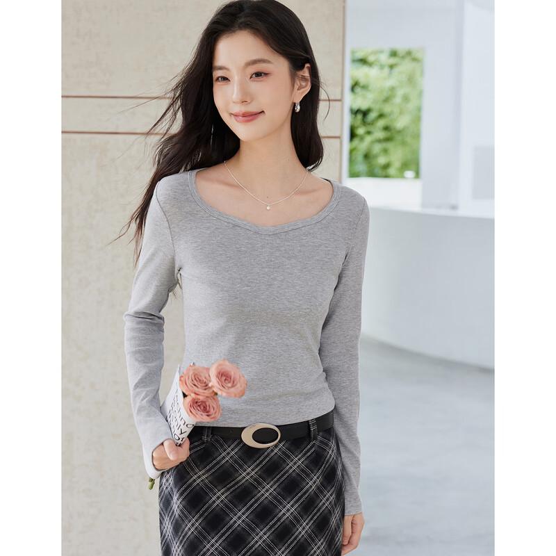 La Chapelle Women's U-Neck Long Sleeve Knitted Base Layer