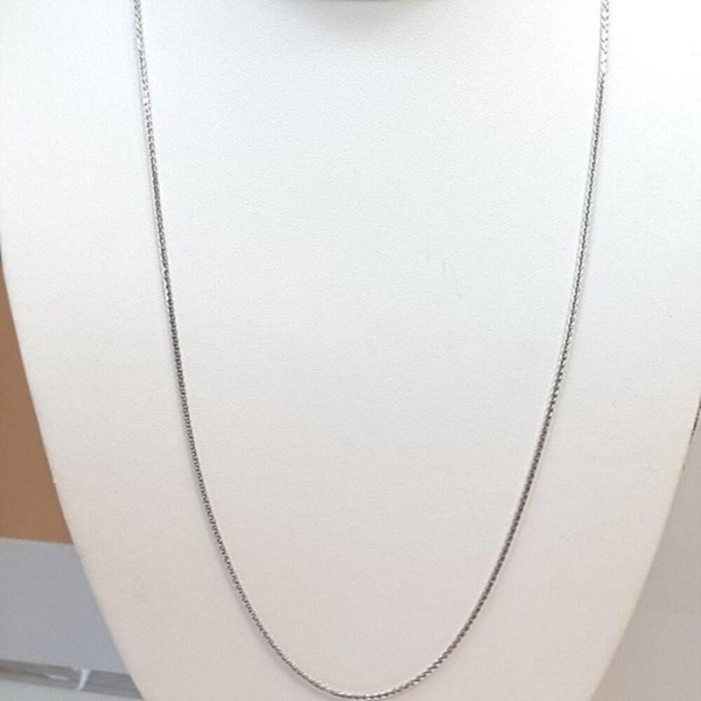 [Bluek] 92.5 Silver Plated Italian Chain 1mm 60cm + Auxiliary (19369314)