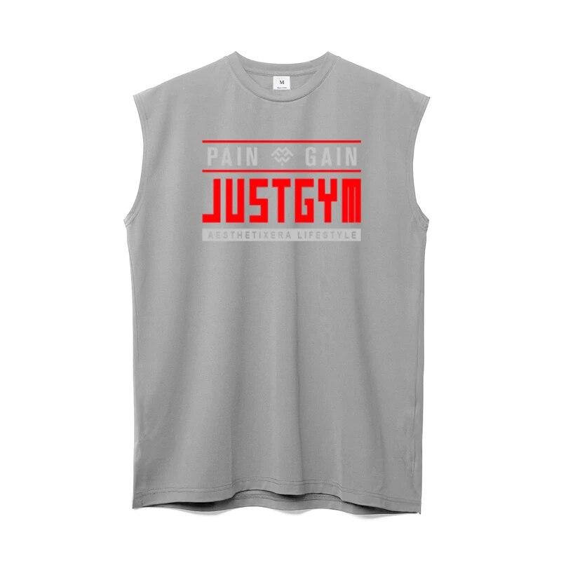 Do The Work  Mens Summer Mesh Quick Dry Bodybuilding Fitness Workout Breathable Letter Printed O-neck Stringer Singlets