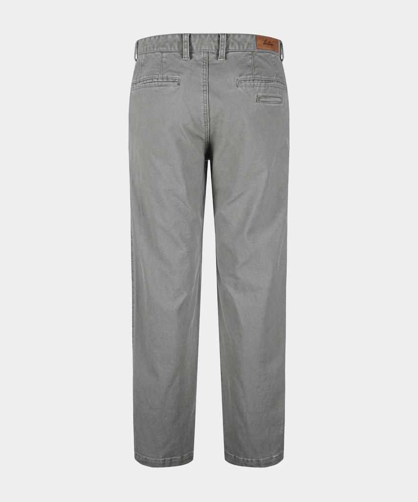 BIRBANTE Garment-Washed Spandex Chino Pants - Greige