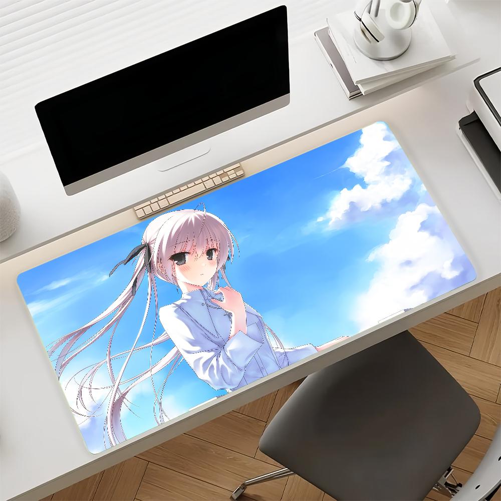 Anime SSora KKasuganoS Mouse Pad Nonslip Rubber Gamer Balance Computer Mat Decoracion Deskmat Laptop Office Large