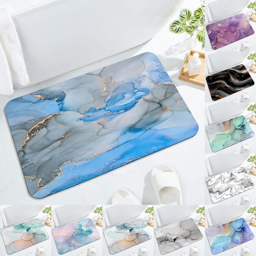 Waterproof Polyester Shower Floor Mat With Quick Dry Features For Bathroom And Entryway