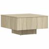 Vidaxl Stolik Kawowy, Dąb Sonoma 60X60X31,5 Cm Materiał Drewnopochodny