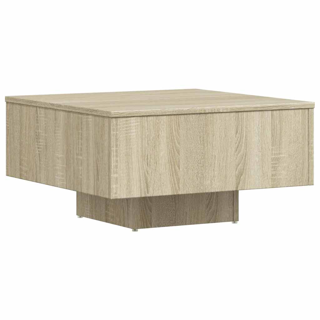 Vidaxl Stolik Kawowy, Dąb Sonoma 60X60X31,5 Cm Materiał Drewnopochodny