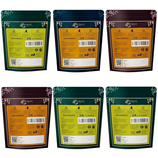 BIRJU MAHAVIR Kombipackung aus Neem-Blättern - Jamun - Karela - Kutki - Chirayata - Gudmar-Pulver, Natürlich, 1100 g