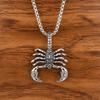 European and American Retro Men's Necklace Scorpion King Collarbone Chain Women's Short Pendant Mixed