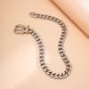  Hip Hop Minimalist Design Belt Buckle Chain Collar Necklace Retro Chill Style Personalised Necklace