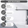 2Pcs Tub Spouts Diverter Repair Set Fix Faucet Includes 2 Valves 2 Cup Seal 2 Gate for Bathtubs Shower Maintenance