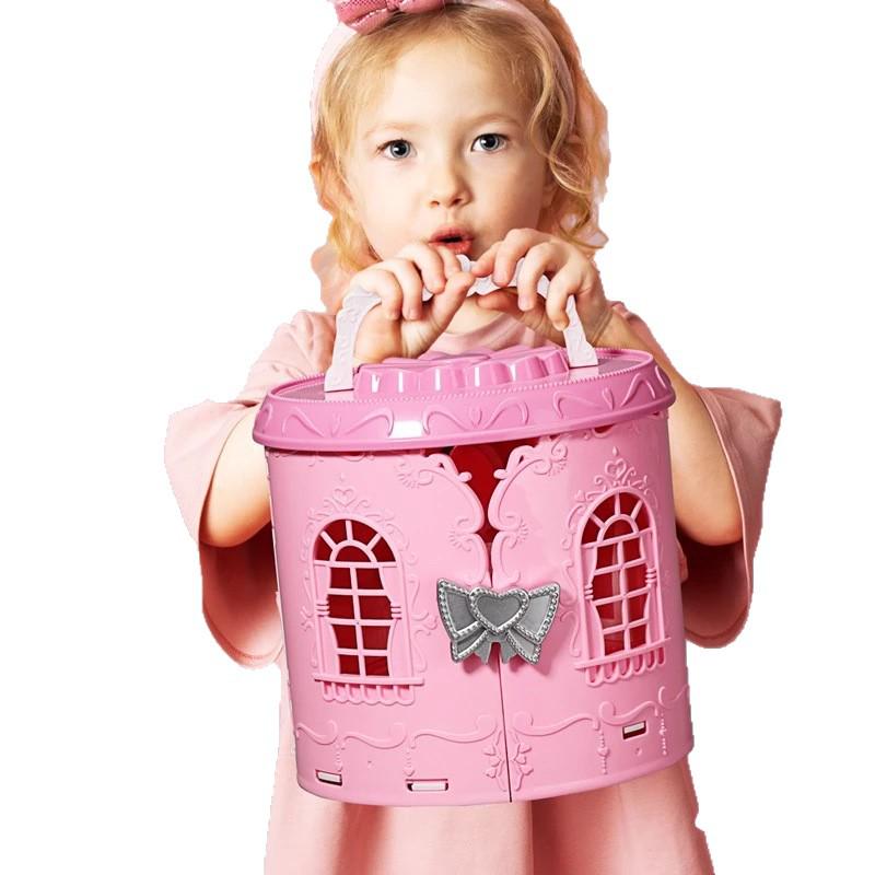 Realistic Princess Castle Doll Handbag - Children's Role-Playing Toy Gift