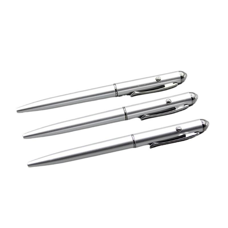 2-in-1 Unsichtbare Tinte Stift mit LED UV-Licht Kugelschreiber Kreatives UV-Licht Gelddetektor Stift UV-Kugelschreiber Büro Schreibwaren