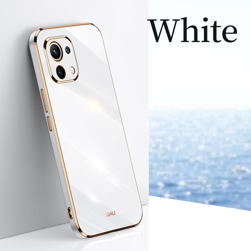 Plating Frame Phone Case On For Xiaomi Mi 11 Lite 5g NE Xiaomi11 4g 11lite 11i Mi11 I Luxury Soft Silicone Back Cover